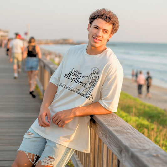 I Am the Good Shepherd | Organic Unisex Crewneck T-shirt Econscious - Sown In Christ Apparel Co.