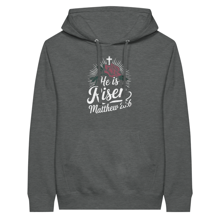 He is Risen | Premium Unisex Pullover Hoodie - Sown In Christ Apparel Co.