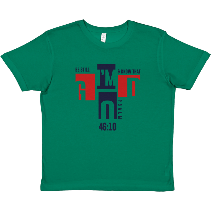 Be Still and Know that I'm God | Premium Kids Crewneck T-shirt - Sown In Christ Apparel Co., Christian T-shirt