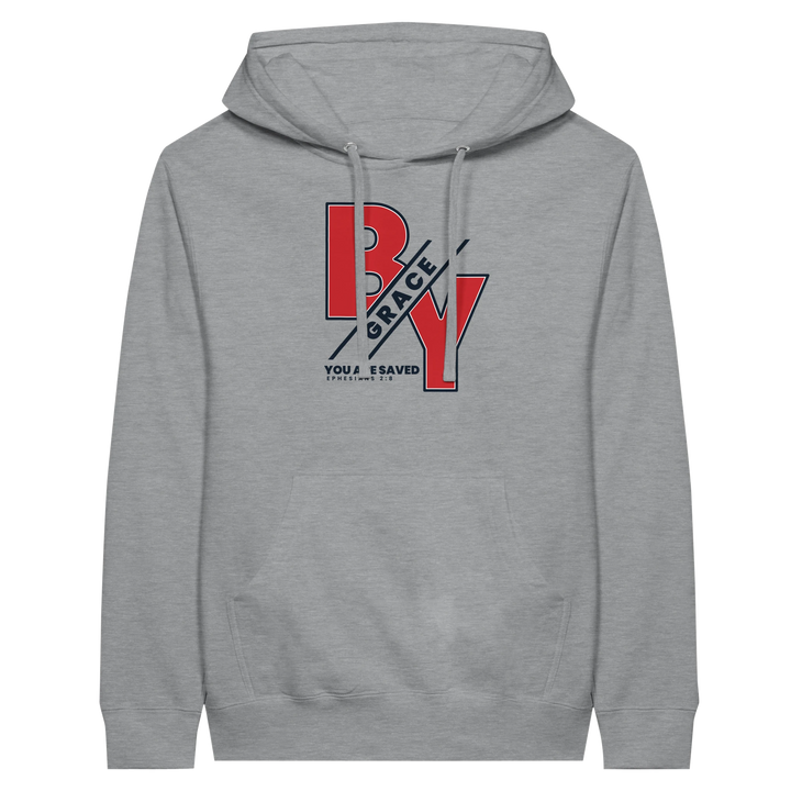 By Grace You are Saved | Premium Unisex Pullover Hoodie - Sown In Christ Apparel Co.