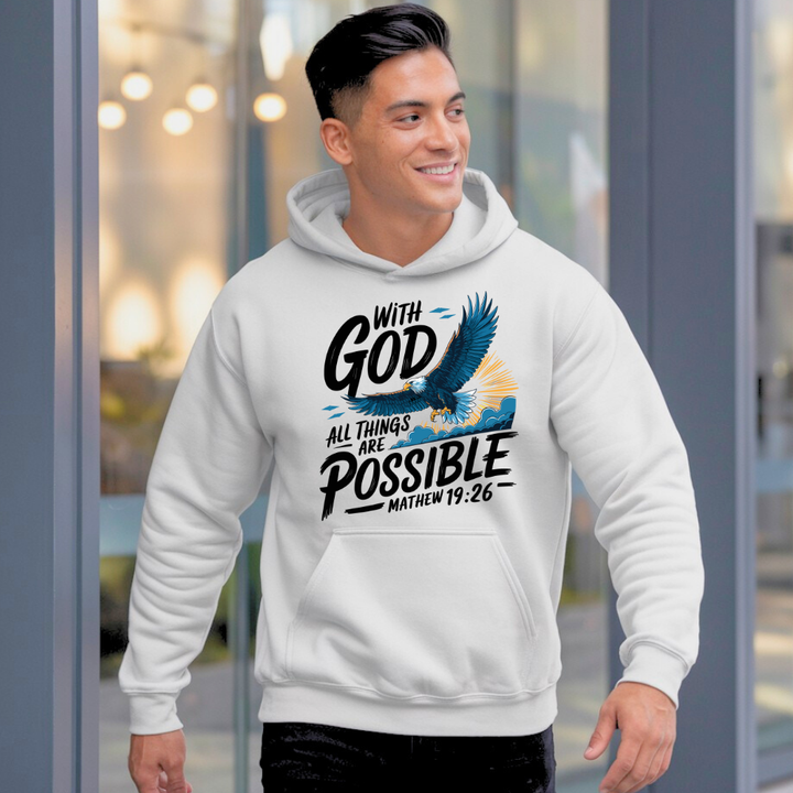 With God All Things are Possible | Premium Unisex Pullover Hoodie - Sown In Christ Apparel Co.