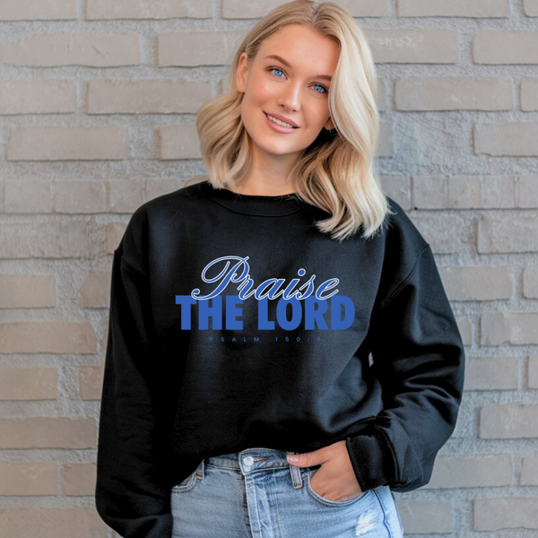 Praise the Lord | Crewneck Sweatshirt Gildan SF000 - Sown In Christ Apparel Co.