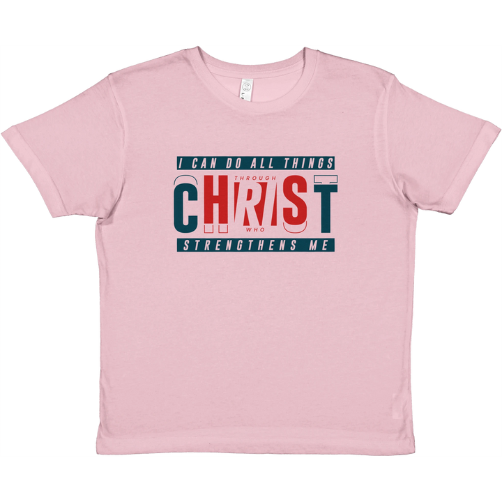 I Can Do All Things | Premium Kids Crewneck T-shirt - Sown In Christ Apparel Co., Christian T-shirt