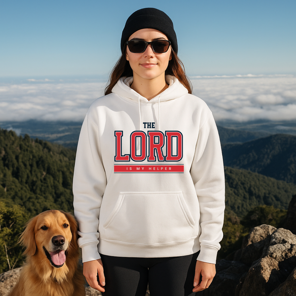 The Lord is My Helper | Premium Unisex Pullover Hoodie - Sown In Christ Apparel Co.