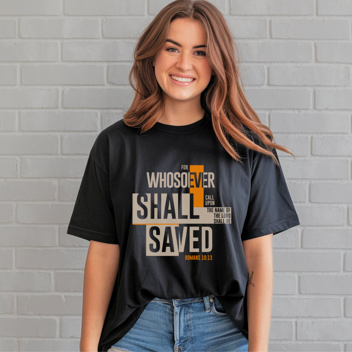 For Whosoever Shall Call Upon the Name of the Lord | Organic Unisex Crewneck T-shirt Econscious - Sown In Christ Apparel