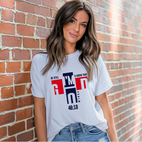 Be Still and Know that I'm God | Organic Unisex Crewneck T-shirt Econscious - Sown In Christ Apparel
