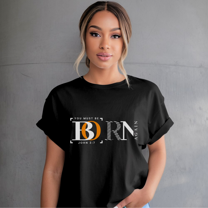 You Must Be Born Again | Organic Unisex Crewneck T-shirt Econscious - Sown In Christ Apparel