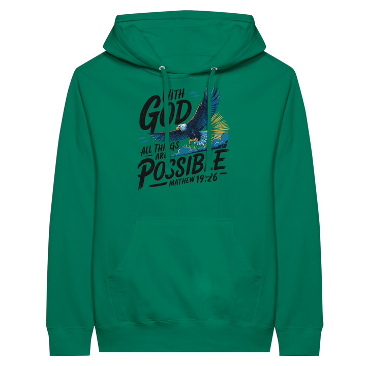 With God All Things are Possible | Premium Unisex Pullover Hoodie - Sown In Christ Apparel Co.