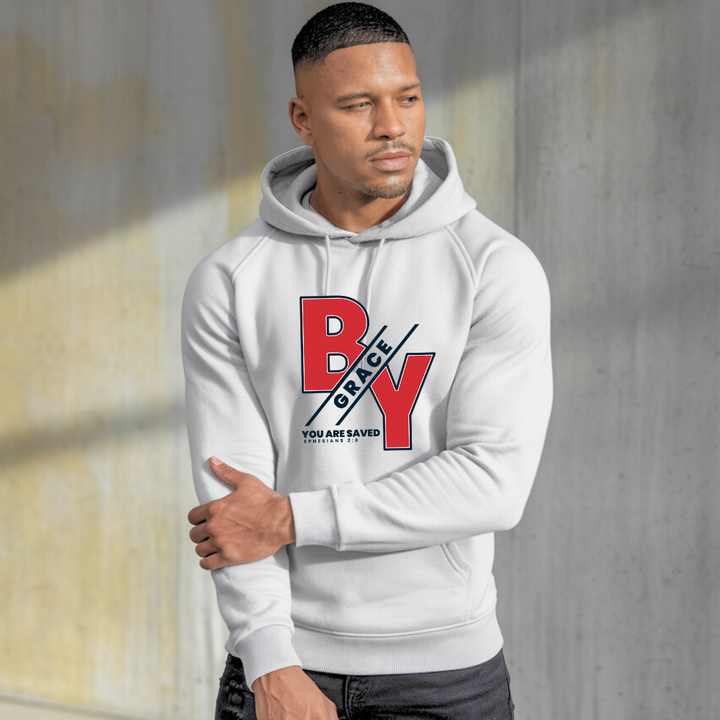 By Grace You are Saved | Premium Unisex Pullover Hoodie - Sown In Christ Apparel Co.