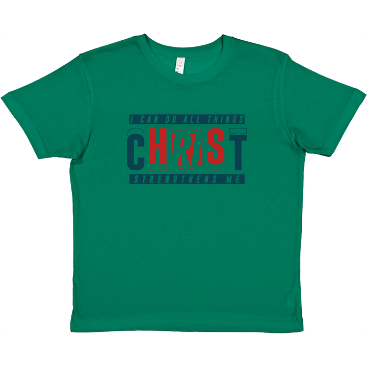 I Can Do All Things | Premium Kids Crewneck T-shirt - Sown In Christ Apparel Co., Christian T-shirt