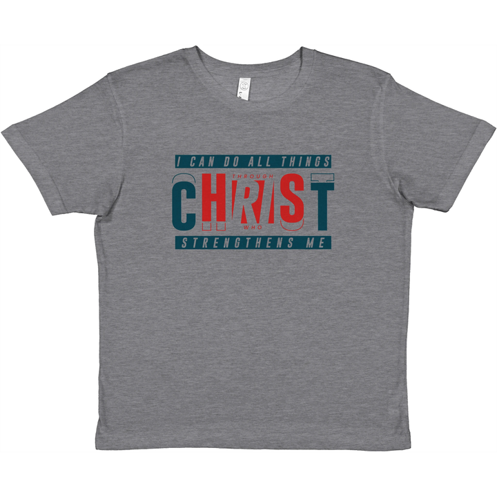 I Can Do All Things | Premium Kids Crewneck T-shirt - Sown In Christ Apparel Co., Christian T-shirt