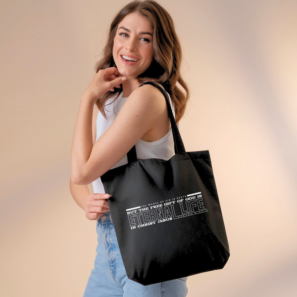 Free Gift of God is Eternal Life | Premium Tote Bag - Sown In Christ Apparel Co.