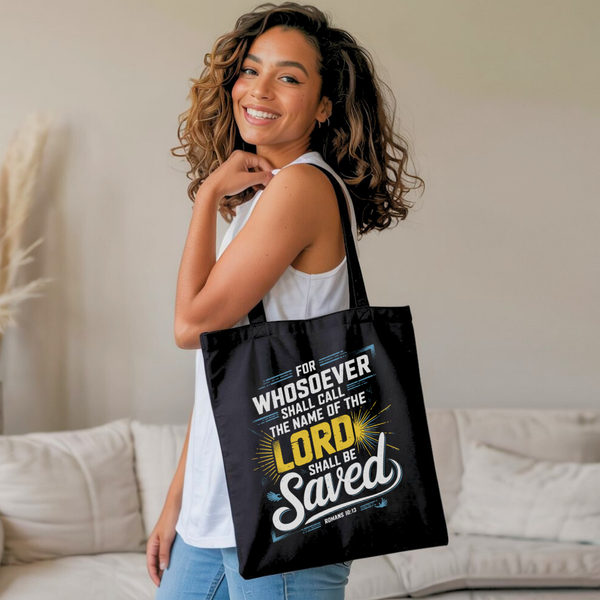 For Whosoever Shall Call | Premium Tote Bag - Sown In Christ Apparel Co.