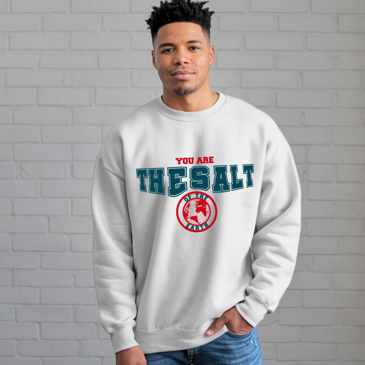 You are the Salt of the Earth | Crewneck Sweatshirt Gildan SF000 - Sown In Christ Apparel Co.