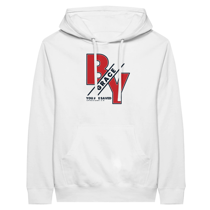By Grace You are Saved | Premium Unisex Pullover Hoodie - Sown In Christ Apparel Co.
