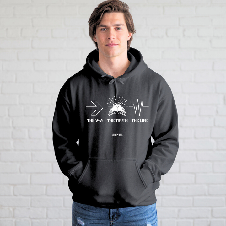 The Way The Truth The Life | Premium Unisex Pullover Hoodie - Sown In Christ Apparel Co.