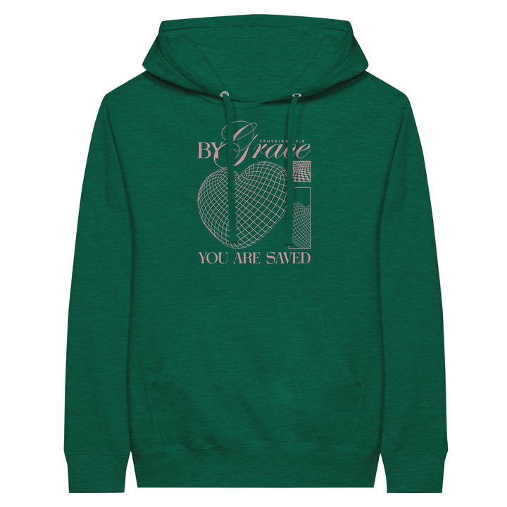 By Grace You are Saved | Premium Unisex Pullover Hoodie - Sown In Christ Apparel Co.