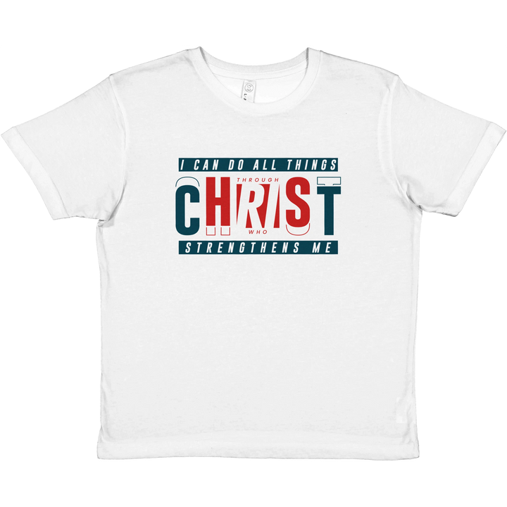 I Can Do All Things | Premium Kids Crewneck T-shirt - Sown In Christ Apparel Co., Christian T-shirt
