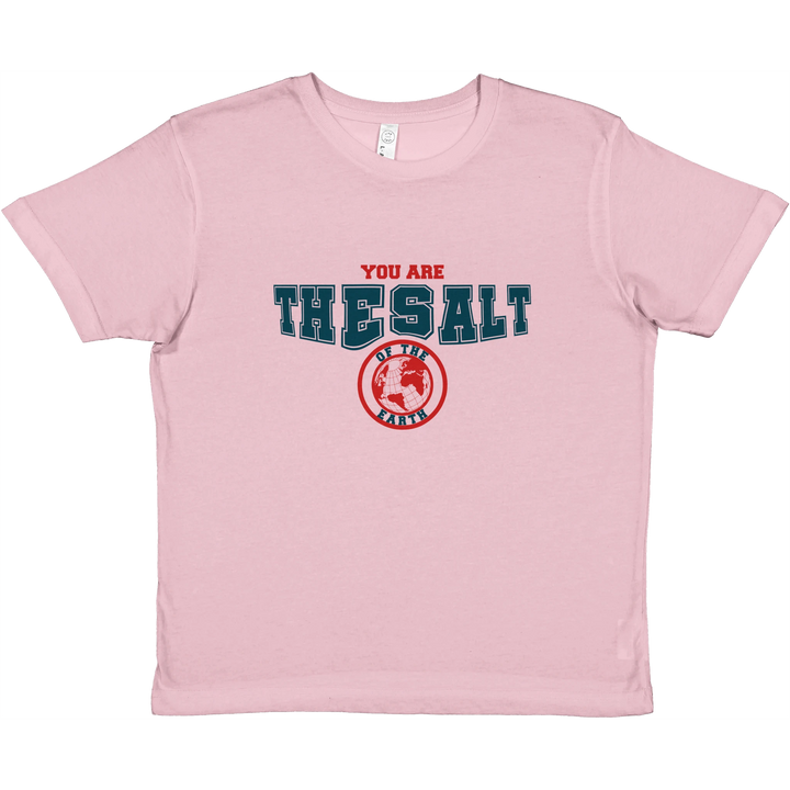 You are the Salt of the Earth | Premium Kids Crewneck T-shirt - Sown In Christ Apparel Co., Christian T-shirt