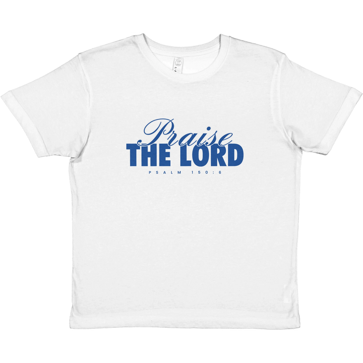 Praise the Lord  | Premium Kids Crewneck T-shirt - Sown In Christ Apparel Co., Christian T-shirt
