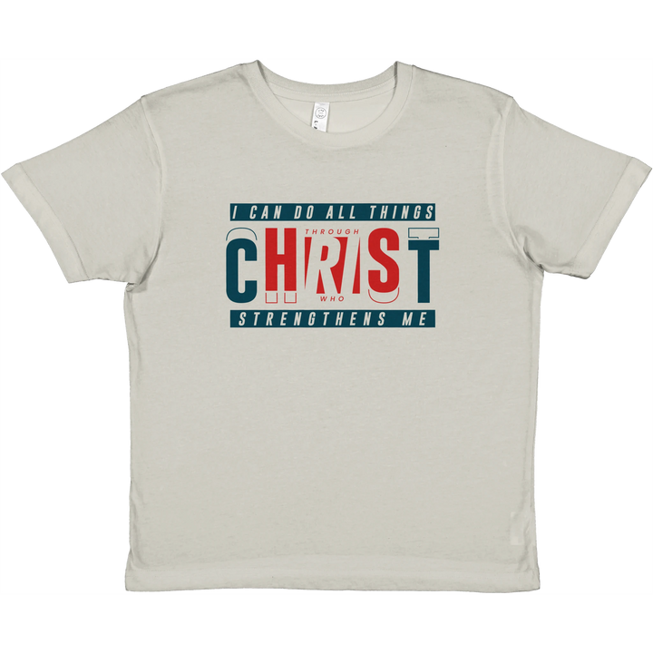 I Can Do All Things | Premium Kids Crewneck T-shirt - Sown In Christ Apparel Co., Christian T-shirt