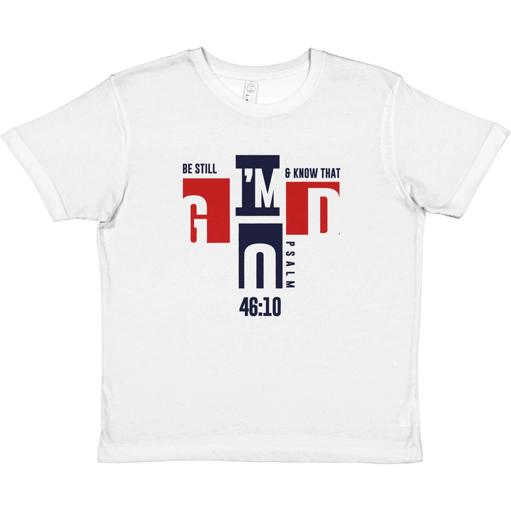 Be Still and Know that I'm God | Premium Kids Crewneck T-shirt - Sown In Christ Apparel Co., Christian T-shirt