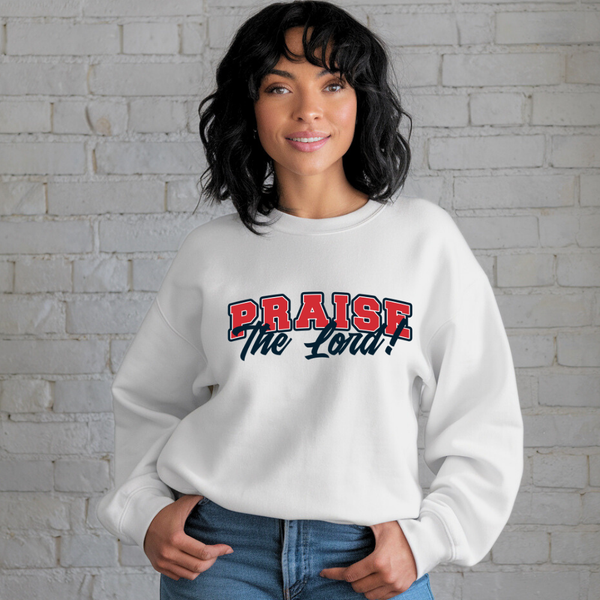 Praise the Lord | Crewneck Sweatshirt Gildan SF000 - Sown In Christ Apparel Co.