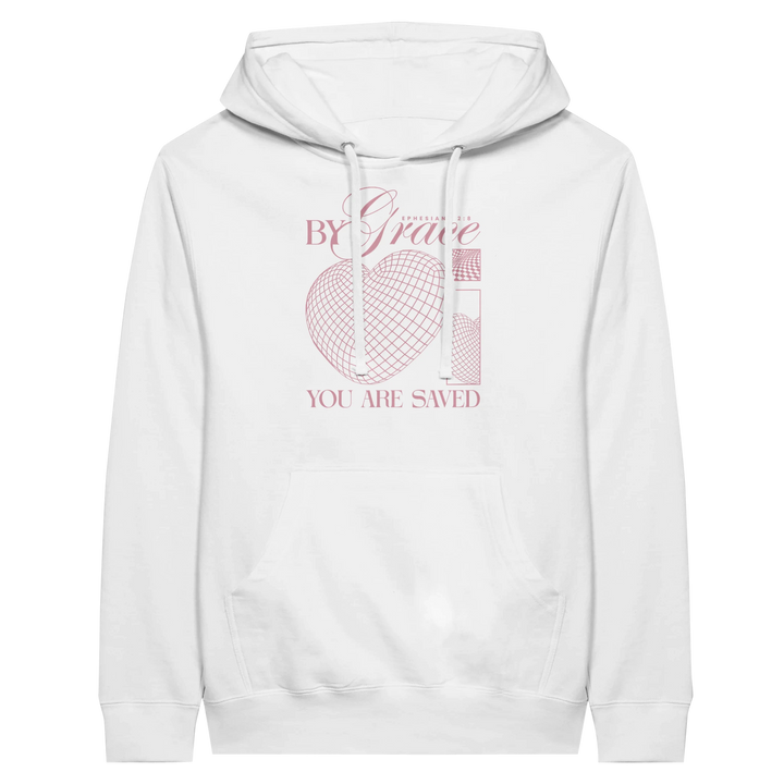 By Grace You are Saved | Premium Unisex Pullover Hoodie - Sown In Christ Apparel Co.