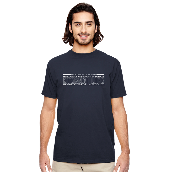 Free Gift of God is Eternal Life | Organic Unisex Crewneck T-shirt Econscious - Sown In Christ Apparel