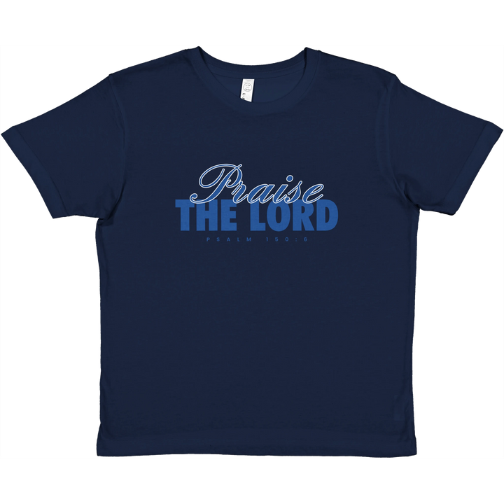 Praise the Lord  | Premium Kids Crewneck T-shirt - Sown In Christ Apparel Co., Christian T-shirt