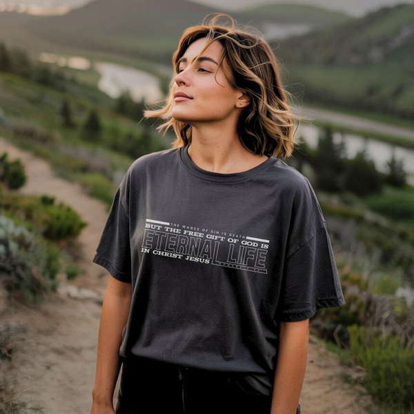 Free Gift of God is Eternal Life | Organic Unisex Crewneck T-shirt Econscious - Sown In Christ Apparel