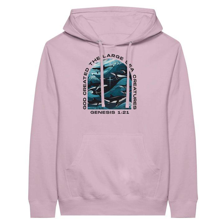 God Created the Large Sea Creatures | Premium Unisex Pullover Hoodie - Sown In Christ Apparel Co.