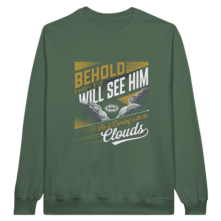 He is Coming | Crewneck Sweatshirt Gildan SF000 - Sown In Christ Apparel