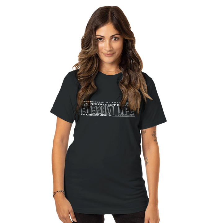 Free Gift of God is Eternal Life | Organic Unisex Crewneck T-shirt Econscious - Sown In Christ Apparel