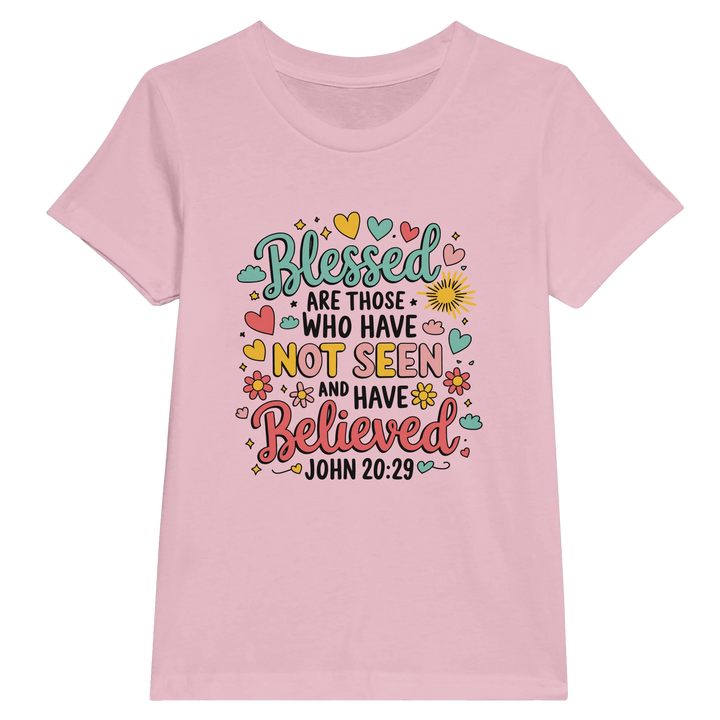 Blessed are Those Who Have Not Seen and Have Believed | Premium Kids Crewneck T-shirt - Sown In Christ Apparel Co., Christian T-shirt