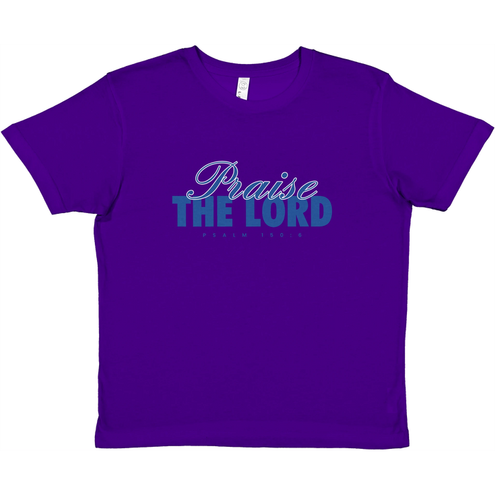 Praise the Lord  | Premium Kids Crewneck T-shirt - Sown In Christ Apparel Co., Christian T-shirt
