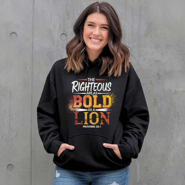 Bold as a Lion | Premium Unisex Pullover Hoodie - Sown In Christ Apparel Co.
