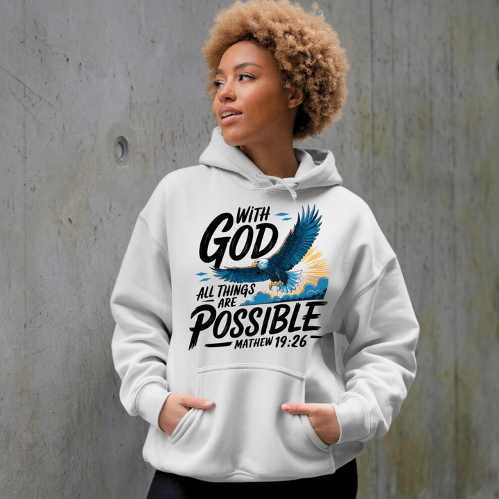 With God All Things are Possible | Premium Unisex Pullover Hoodie - Sown In Christ Apparel Co.