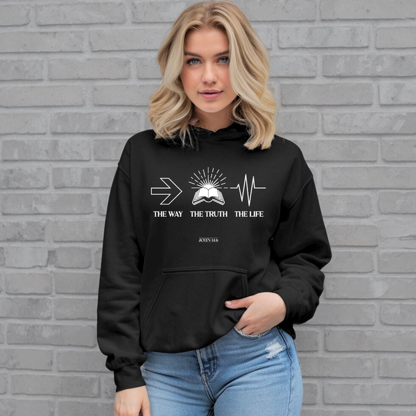 The Way The Truth The Life | Premium Unisex Pullover Hoodie - Sown In Christ Apparel Co.
