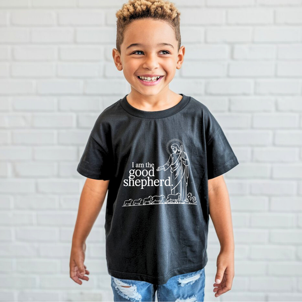 I Am the Good Shepherd | Premium Kids Crewneck T-shirt - Sown In Christ Apparel Co.