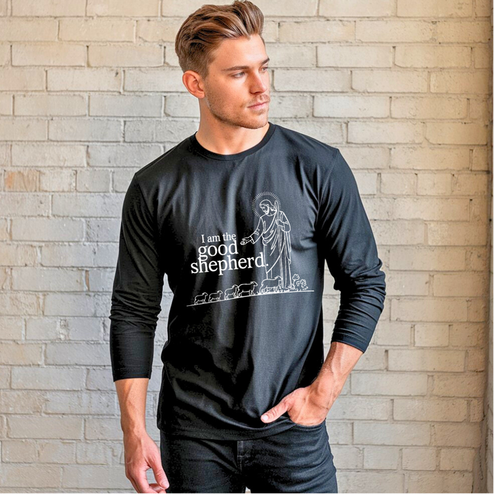 I Am the Good Shepherd | Organic Unisex Classic Long-Sleeve T-Shirt Econscious - Sown In Christ Apparel Co.