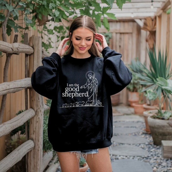 I Am the Good Shepherd | Crewneck Sweatshirt Gildan SF000