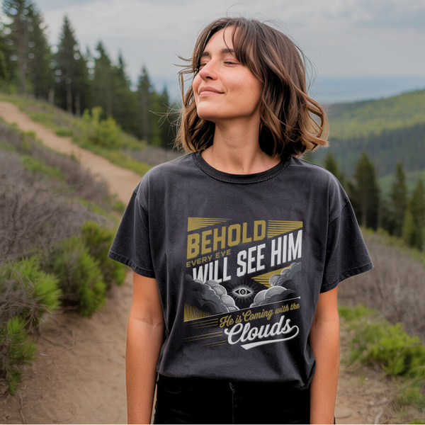 He is Coming | Organic Unisex Crewneck T-shirt Econscious - Sown In Christ Apparel Co.