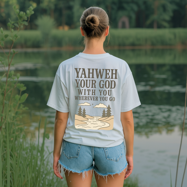 God is with You | Organic Unisex Crewneck T-shirt Econscious - Sown In Christ Apparel Co.