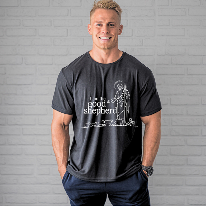 I Am the Good Shepherd | Organic Unisex Crewneck T-shirt Econscious - Sown In Christ Apparel