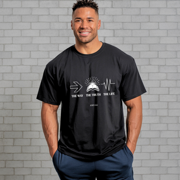 The Way The Truth The Life | Organic Unisex Crewneck T-shirt Econscious - Sown In Christ Apparel Co.