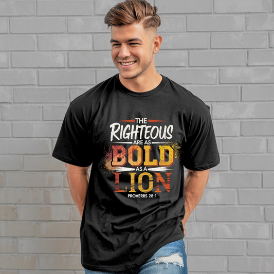Bold as a Lion | Organic Unisex Crewneck T-shirt Econscious - Sown In Christ Apparel