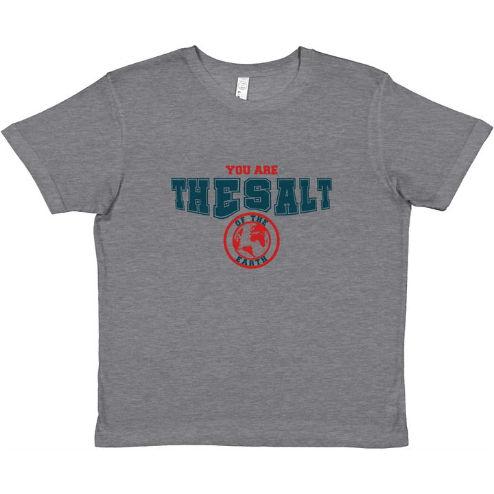 You are the Salt of the Earth | Premium Kids Crewneck T-shirt - Sown In Christ Apparel Co., Christian T-shirt