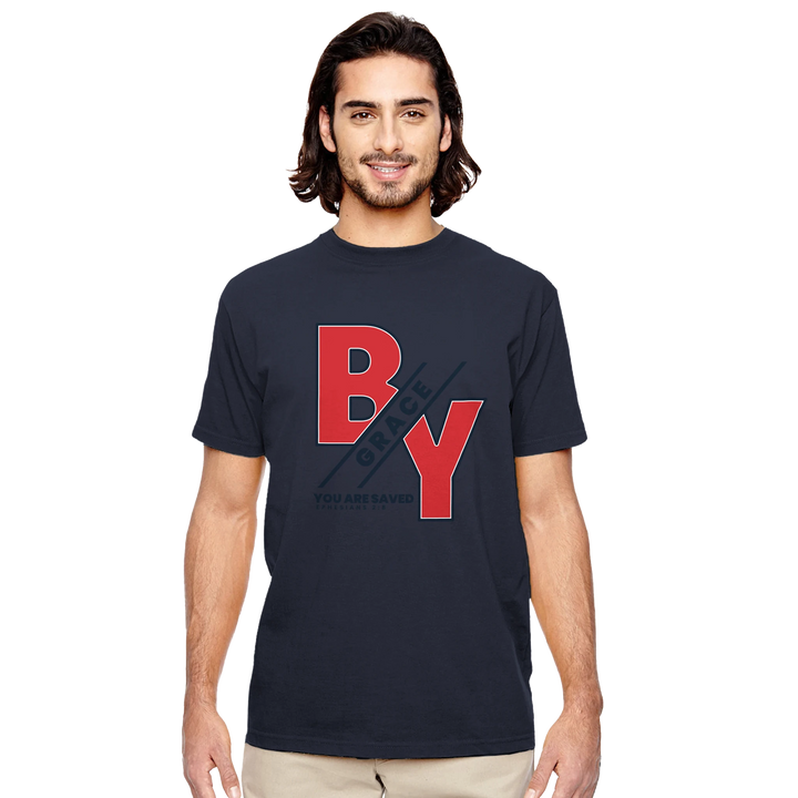 By Grace You are Saved | Organic Unisex Crewneck T-shirt Econscious - Sown In Christ Apparel
