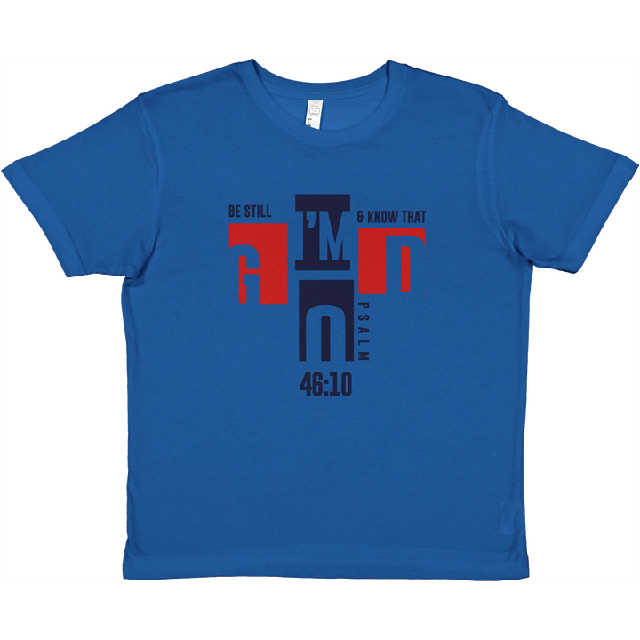 Be Still and Know that I'm God | Premium Kids Crewneck T-shirt - Sown In Christ Apparel Co., Christian T-shirt